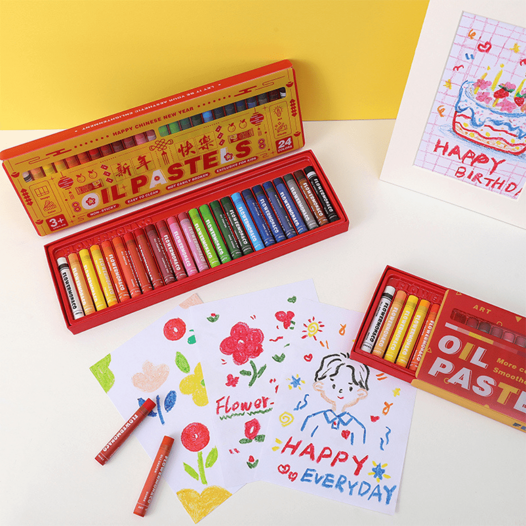 Flower Monacooil Oil Pastel-1933335105917554690