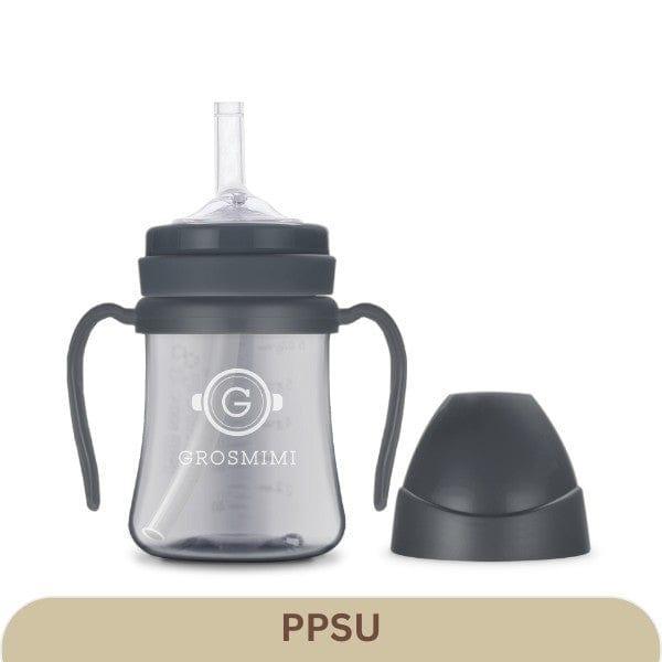 Grosmimi PPSU Straw Cup 200ml Charcoal-1954803143682428928