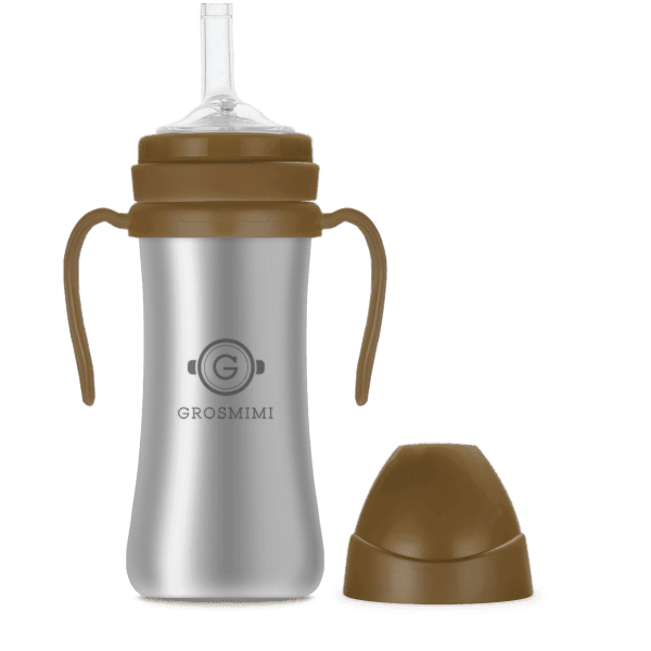 Grosmimi Stainless Straw Cup 200ml Blue-1910112432991375362