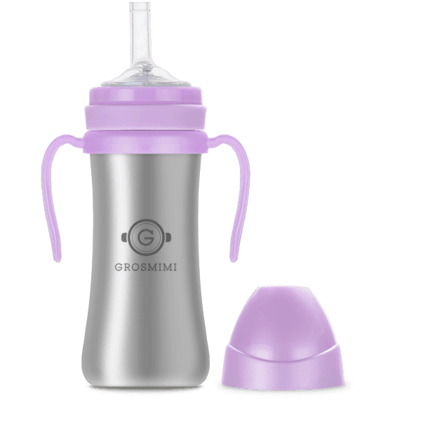 Grosmimi Stainless Straw Cup 200ml Blue-1910112432991375361