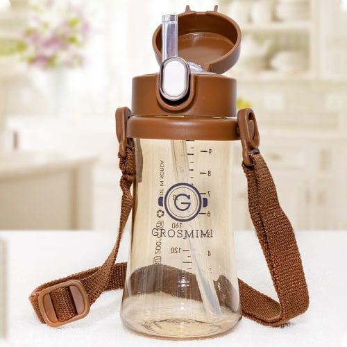Grosmimi Straw Cup Strap Gold Brown-1954803143485296645