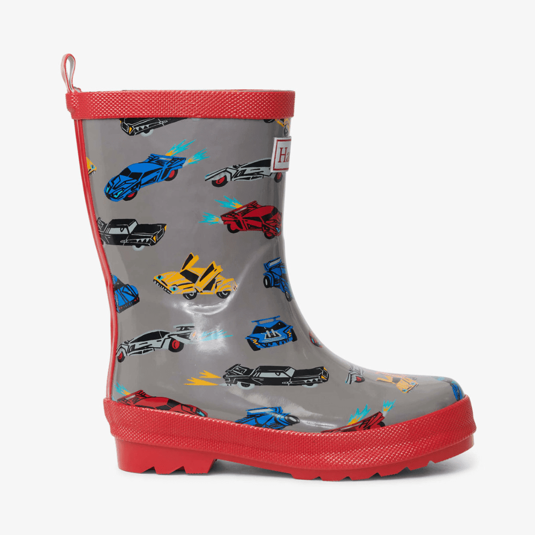 HATLEY Shiny Kids Rain Boots | Cars size 12-1954803166608494592