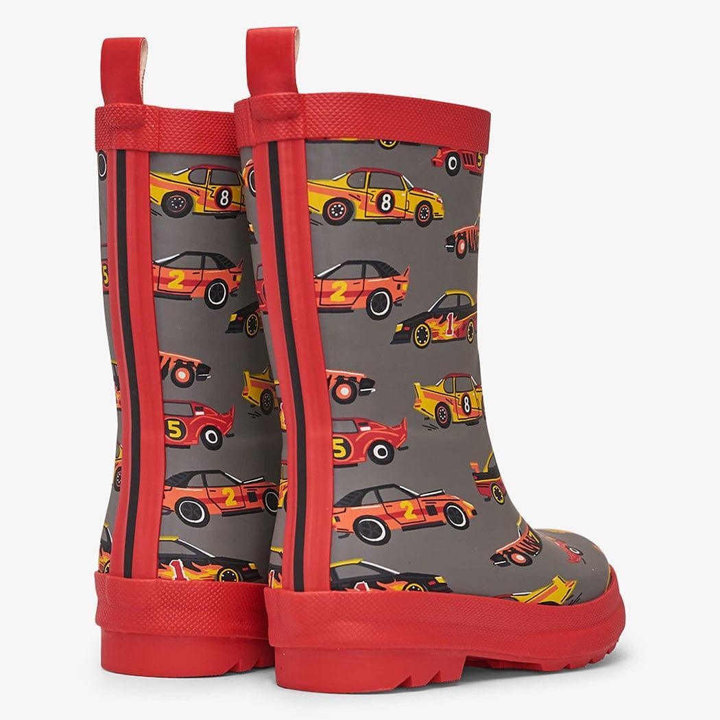 HATLEY Shiny Kids Rain Boots | Classic Race Cars size 6-1954803036631207936