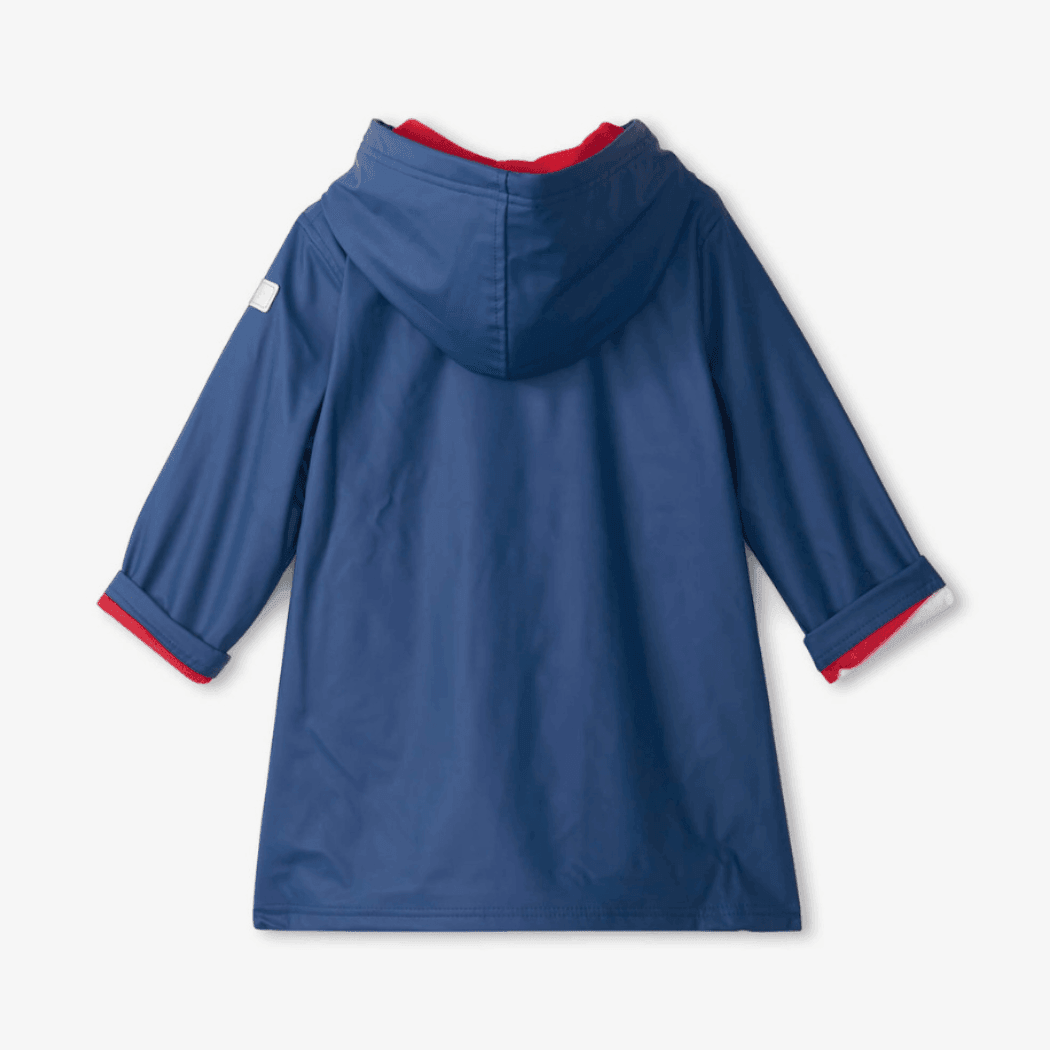 HATLEY Splash Rain Jacket | Navy &amp; Red Size 4-1910112163247296512