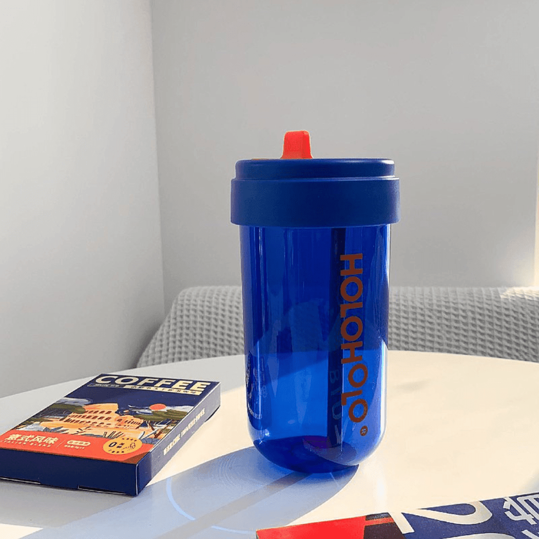 HOLOHOLO Heat-Resistant Reusable Coffee Cup Blue 300ml-1954803128863952897