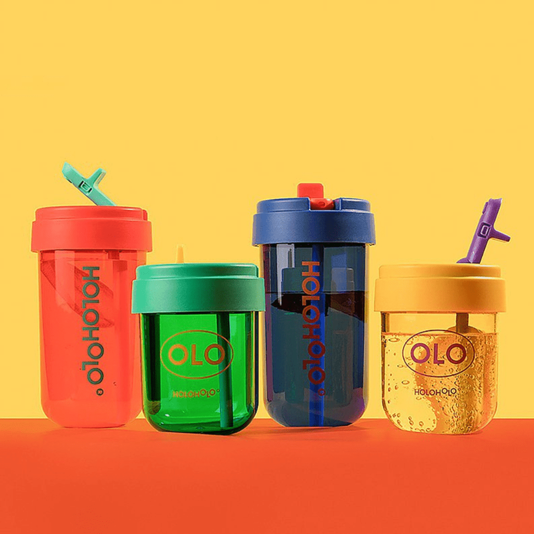 HOLOHOLO Heat-Resistant Reusable Coffee Cup Blue 300ml-1954803128863952899