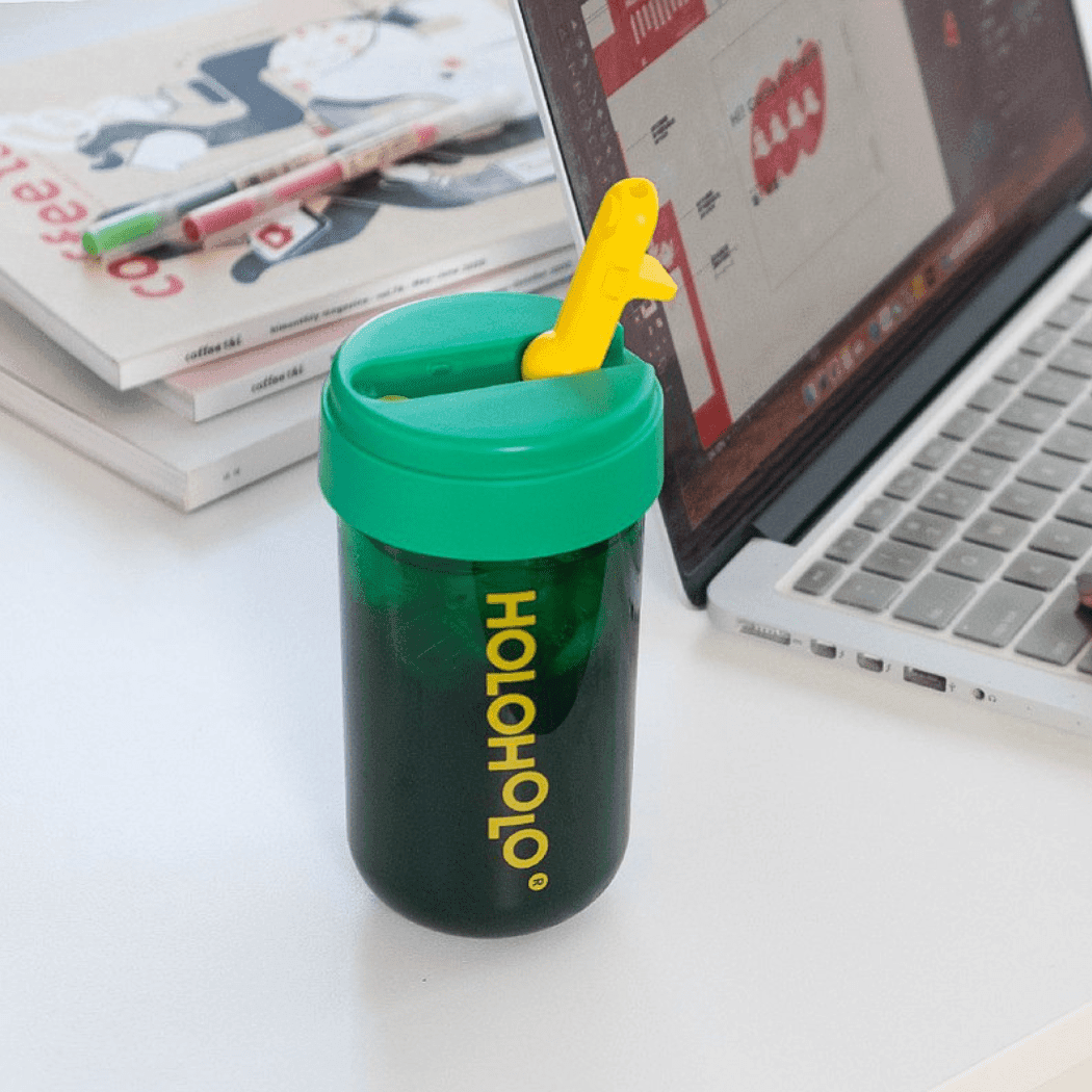 HOLOHOLO Heat-Resistant Reusable Coffee Cup Green 300ml-1954803129241440257
