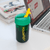 HOLOHOLO Heat-Resistant Reusable Coffee Cup Green 450ml-1954803129405018113