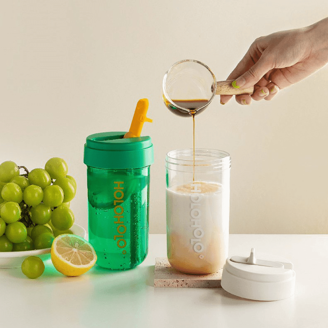HOLOHOLO Heat-Resistant Reusable Coffee Cup Green 300ml-1954803129241440257