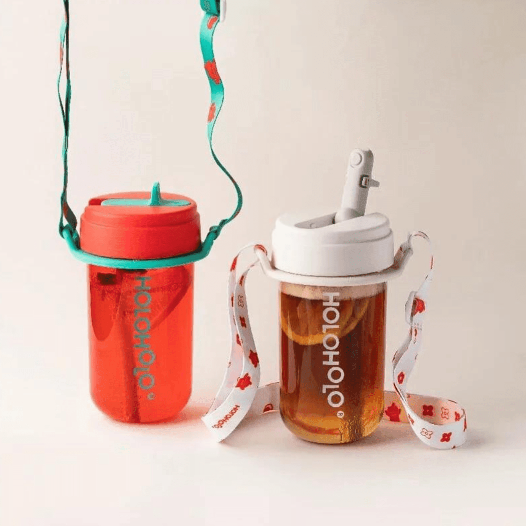 HOLOHOLO Heat-Resistant Reusable Coffee Cup Red 450ml-1954803128679403522