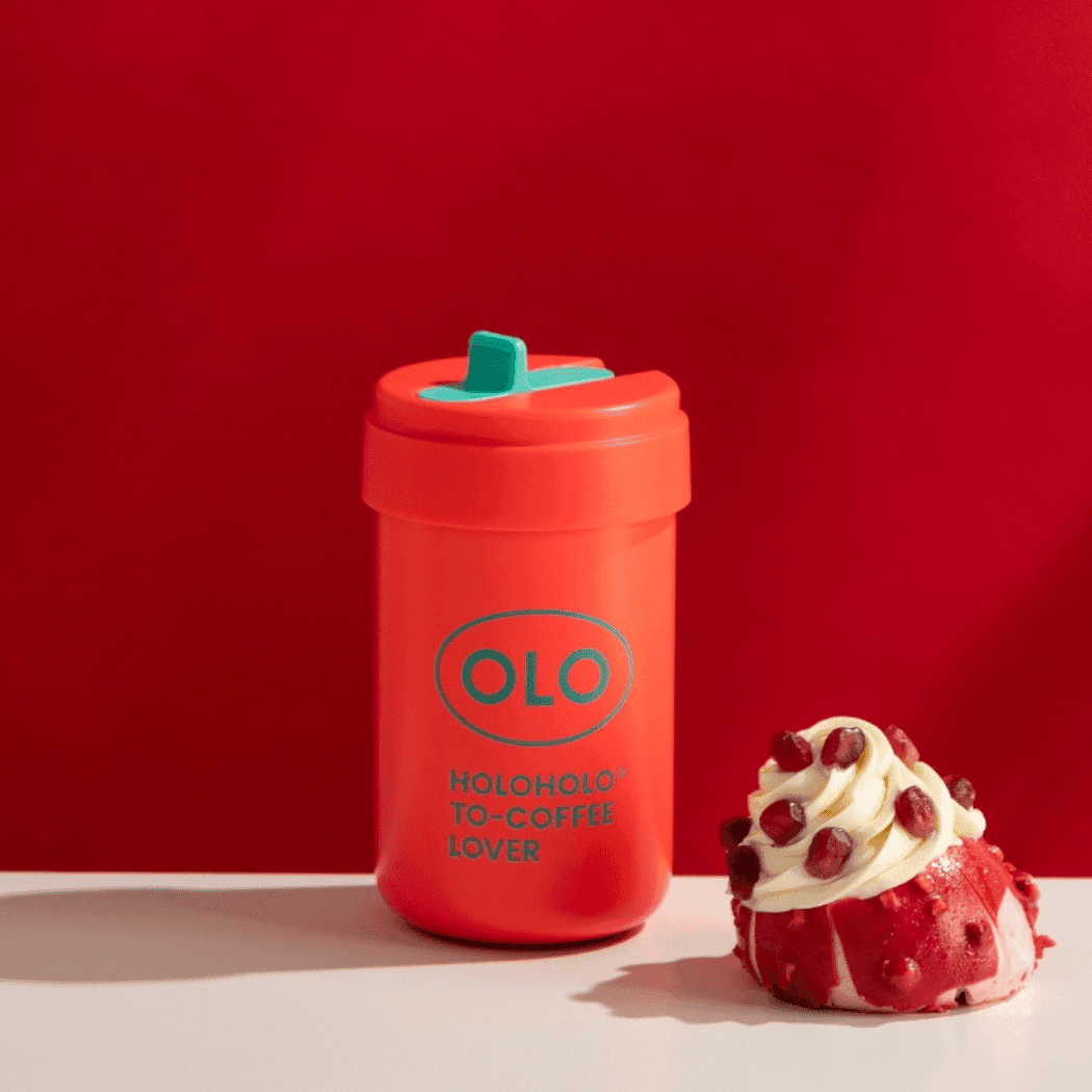 HOLOHOLO Thermo Coffee Cup 380Ml Red-1954803060731678721