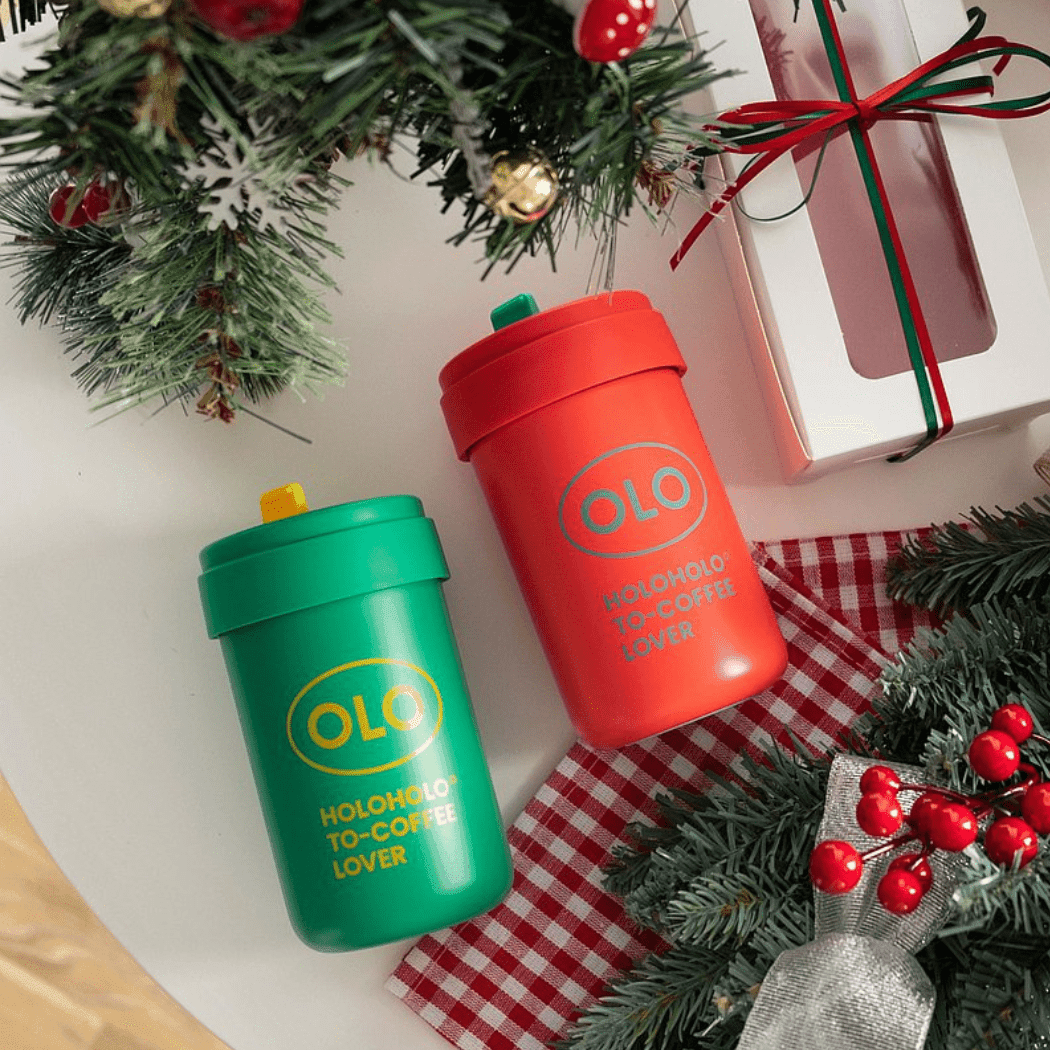 HOLOHOLO Thermo Coffee Cup 380Ml Green-1954803061474070529