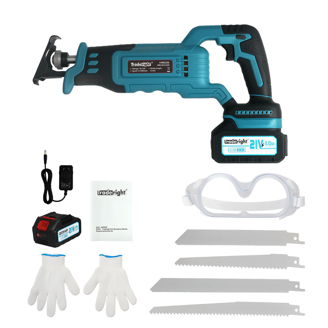 Traderight 21V Cordless Electric Reciprocating Saw Kit-1973194188677844992