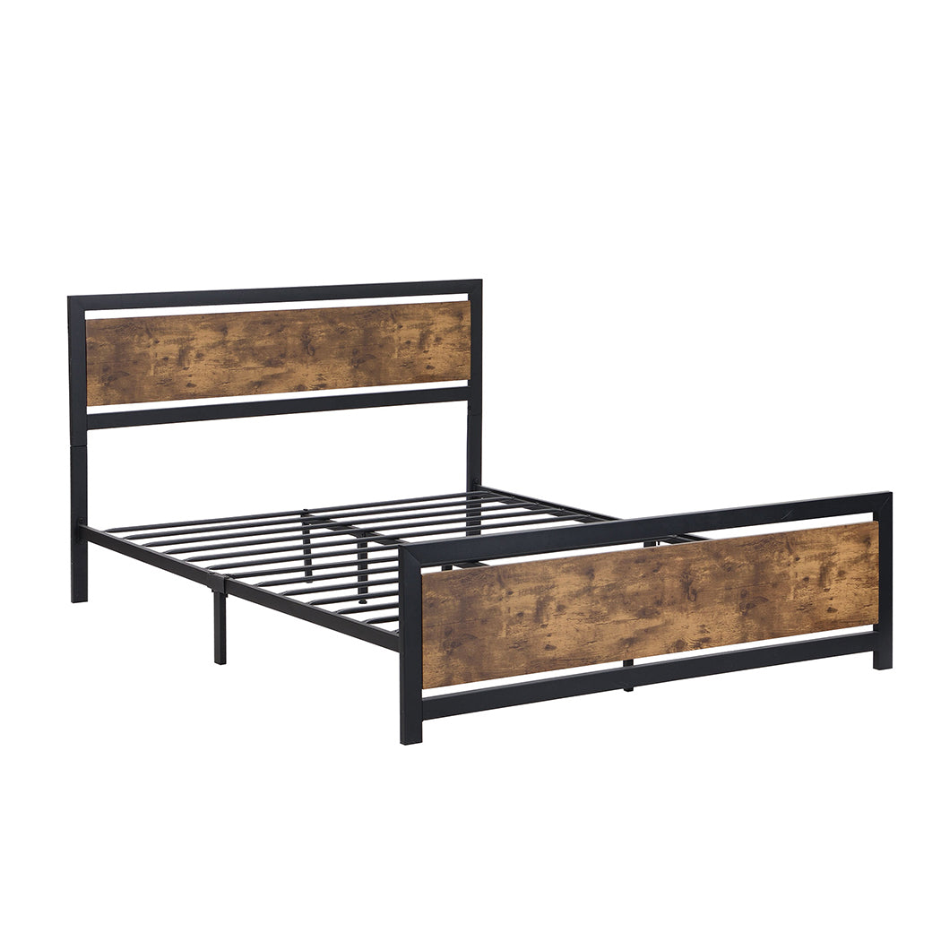 Levede Metal Bed Frame Mattress Base Queen-1910113211580026880