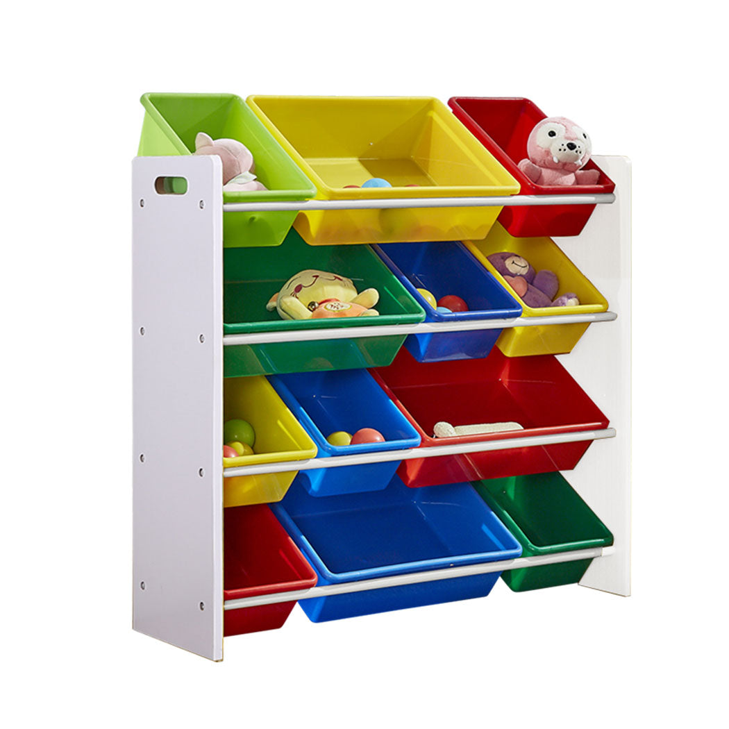 Levede 12Bins Kids Toy Box Bookshelf-1917016718102892544