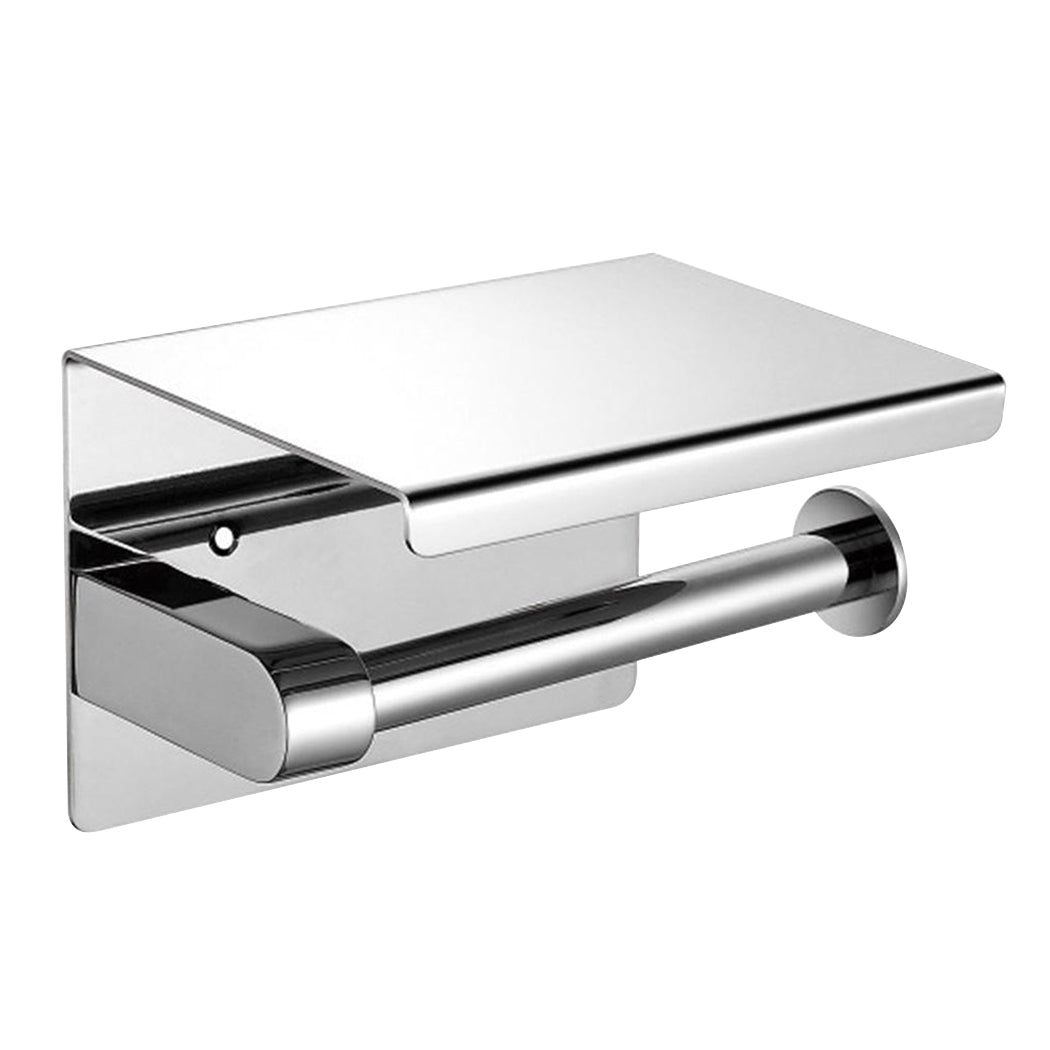 Toilet Paper Holder Roll Bath Tissue Silver-1910113085511831552