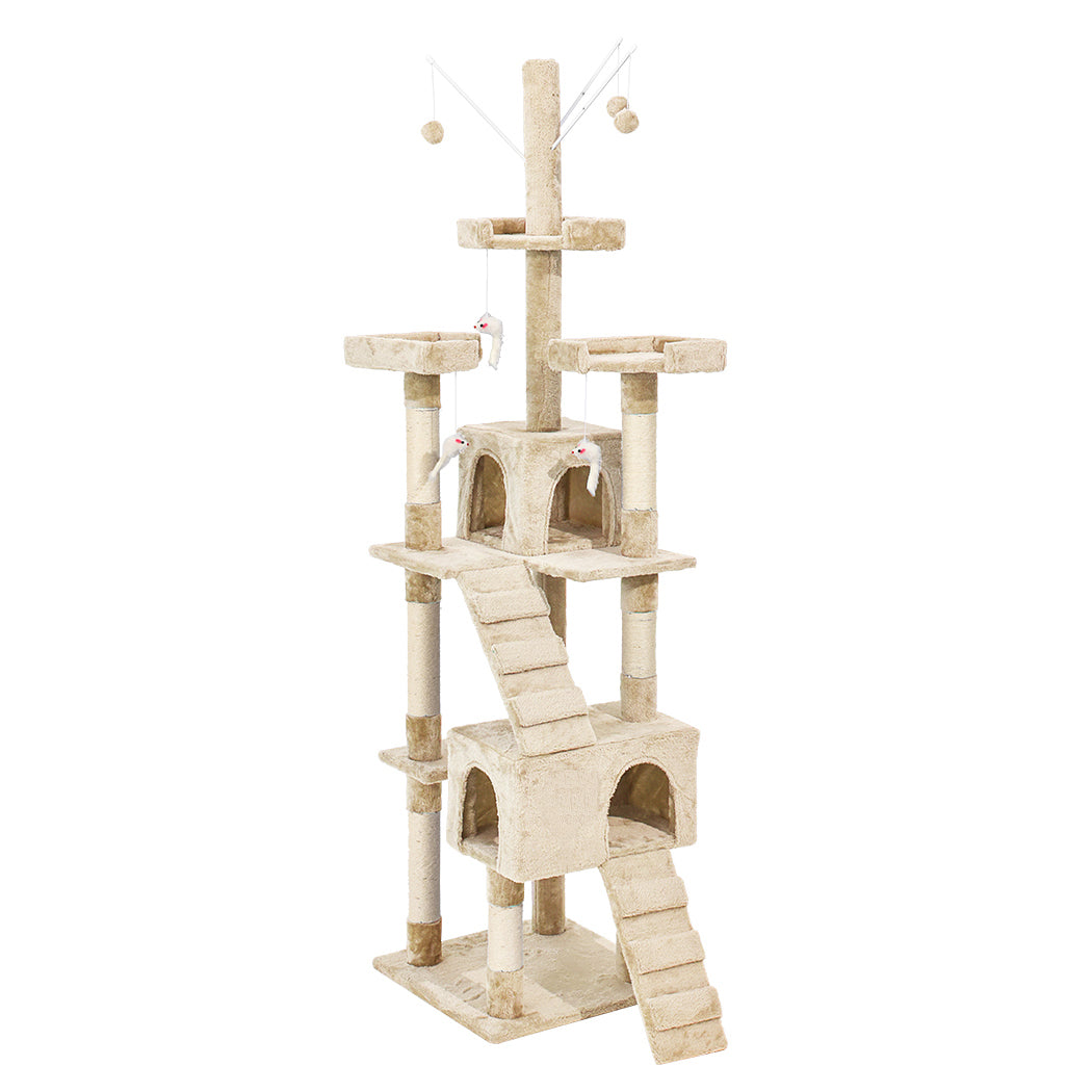 PaWz Cat Tree Scratching Post Scratcher Beige-1954802765771444224