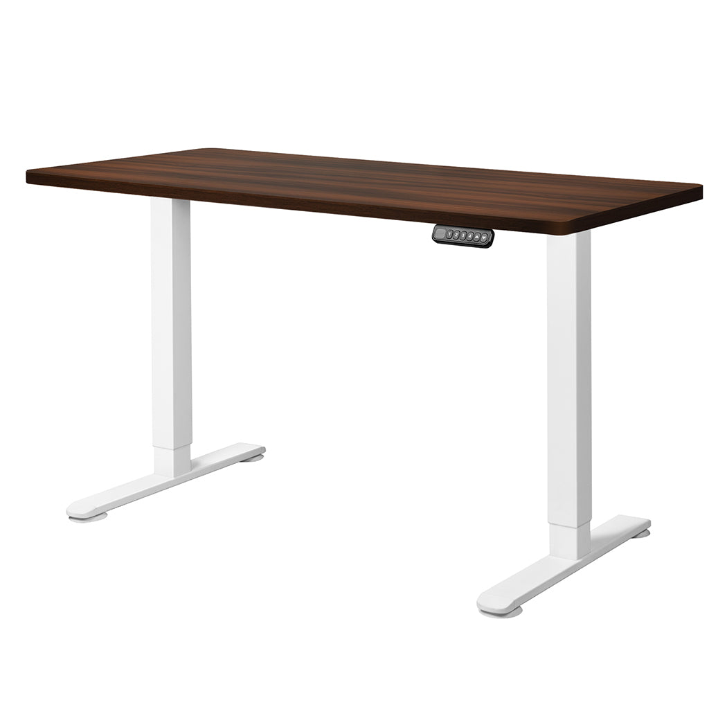 Levede Motorised Standing Desk Adjustable 140cm Walnut 1000x 1MM-1910112995732754432