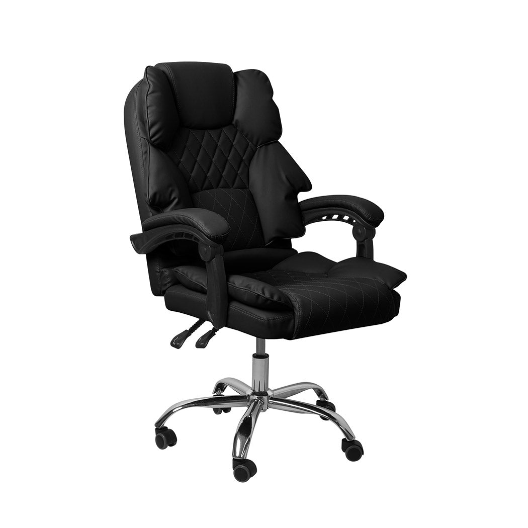 Levede Gaming Chair Office Computer Black No Footrest-1910112922533761024