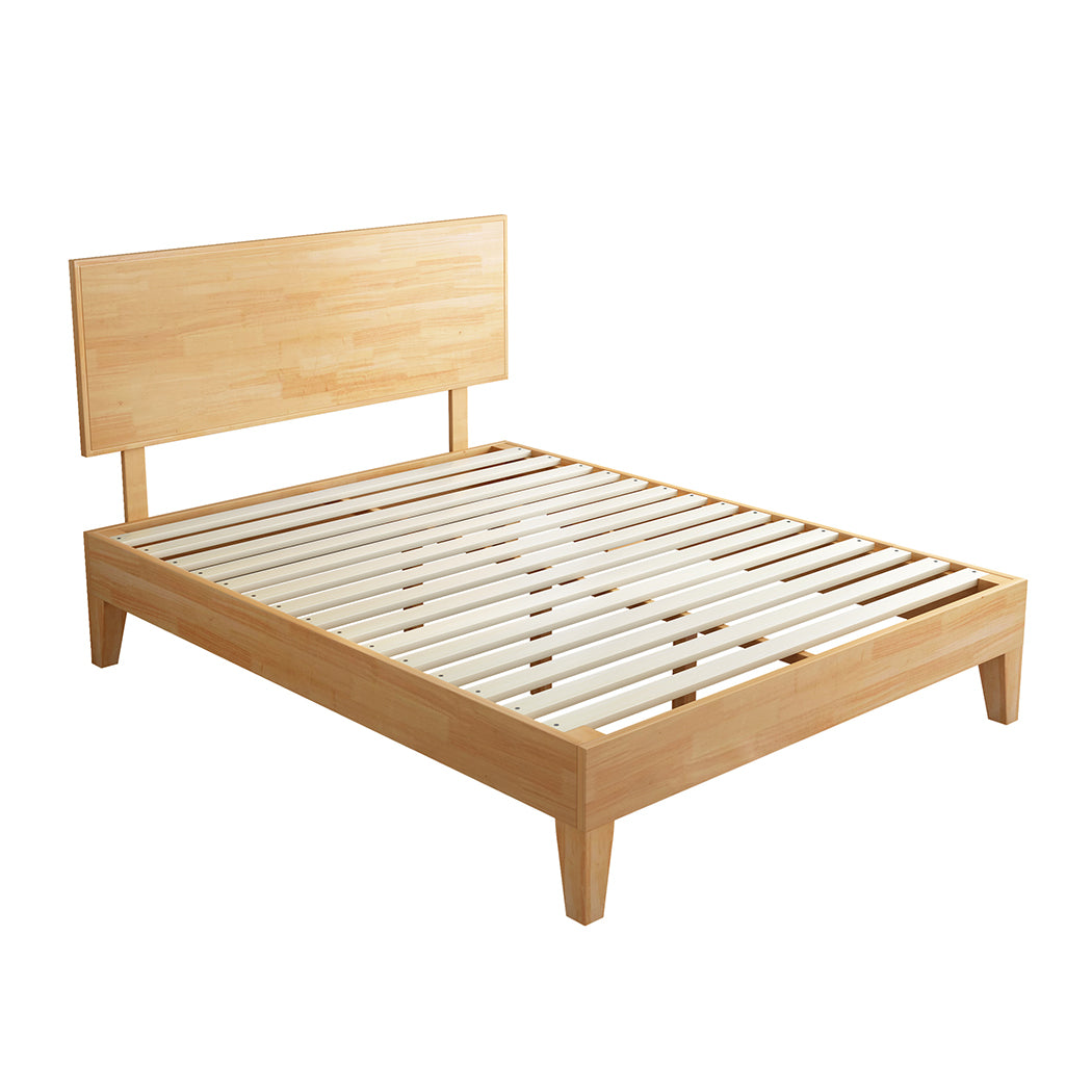 Levede Double Rubberwood Bed Frame-1910113212704100352