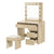Levede Dressing Table Stool Set Makeup Mirror Led-1973193578565996544