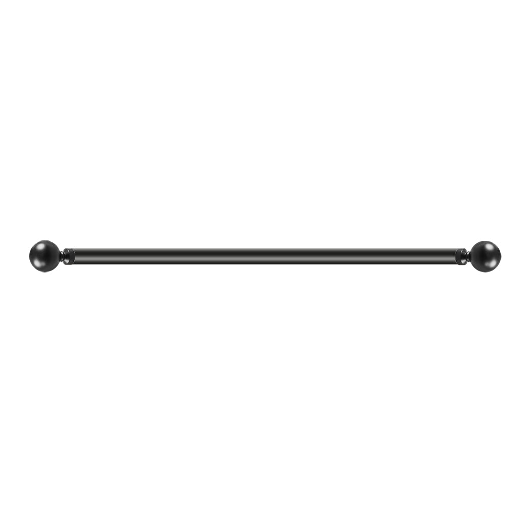 Marlow Steel Curtain Rod Quiet Rail Black-1973194068058050560