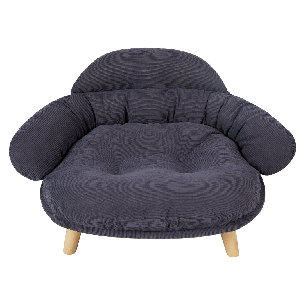 Pawz Elevated Pet Dog Cat Sofa Bed Couch L Size Grey-1910112275256184832