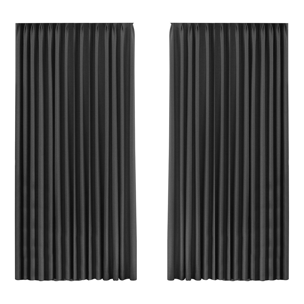 Marlow 2XBlockout Curtains Chenille 240x250 Grey-1954802976900124672