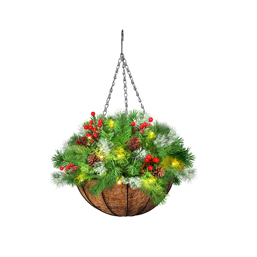 Santaco Christmas Hanging Basket Ornaments 20CM-1919892823520448512
