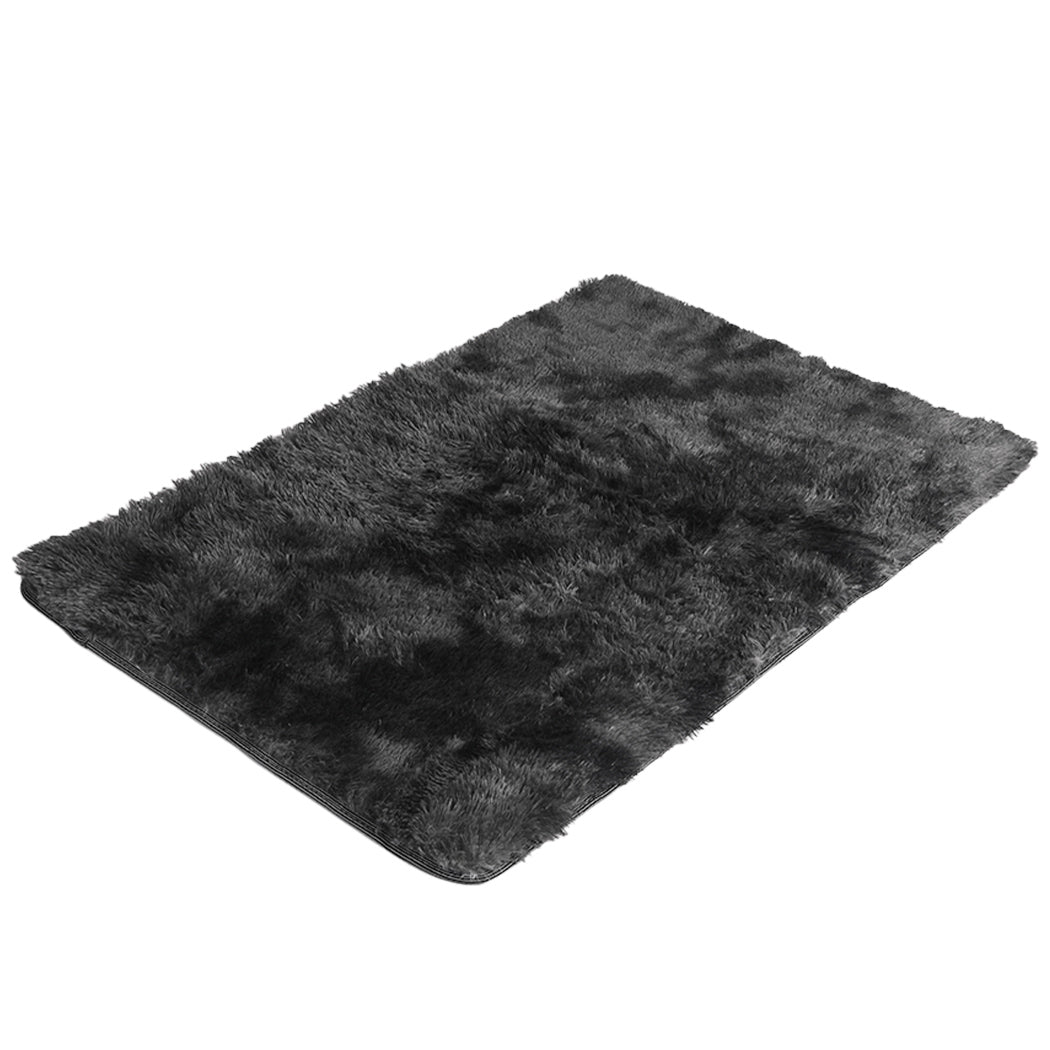 Marlow Floor Rug Shaggy Rugs Soft Large Black 160x230cm-1910113056181063680