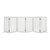 PaWz Wooden Pet Gate Dog Fence Safety White 10 Pack-1910112969476411392