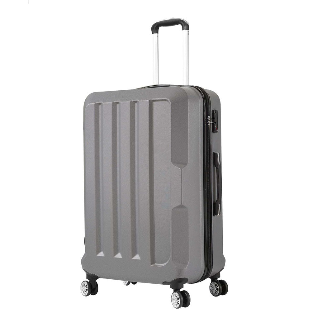 Slimbridge 28" Travel Luggage Check Dark Grey 28 inch-1954802803247550464