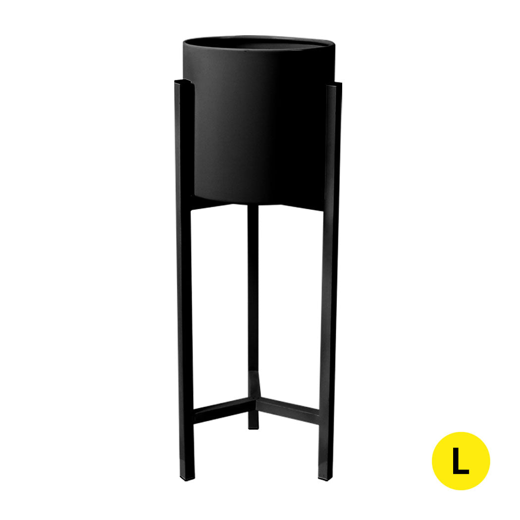 Levede Plant Stand Garden Planter Metal Black Large-1954802665133314048