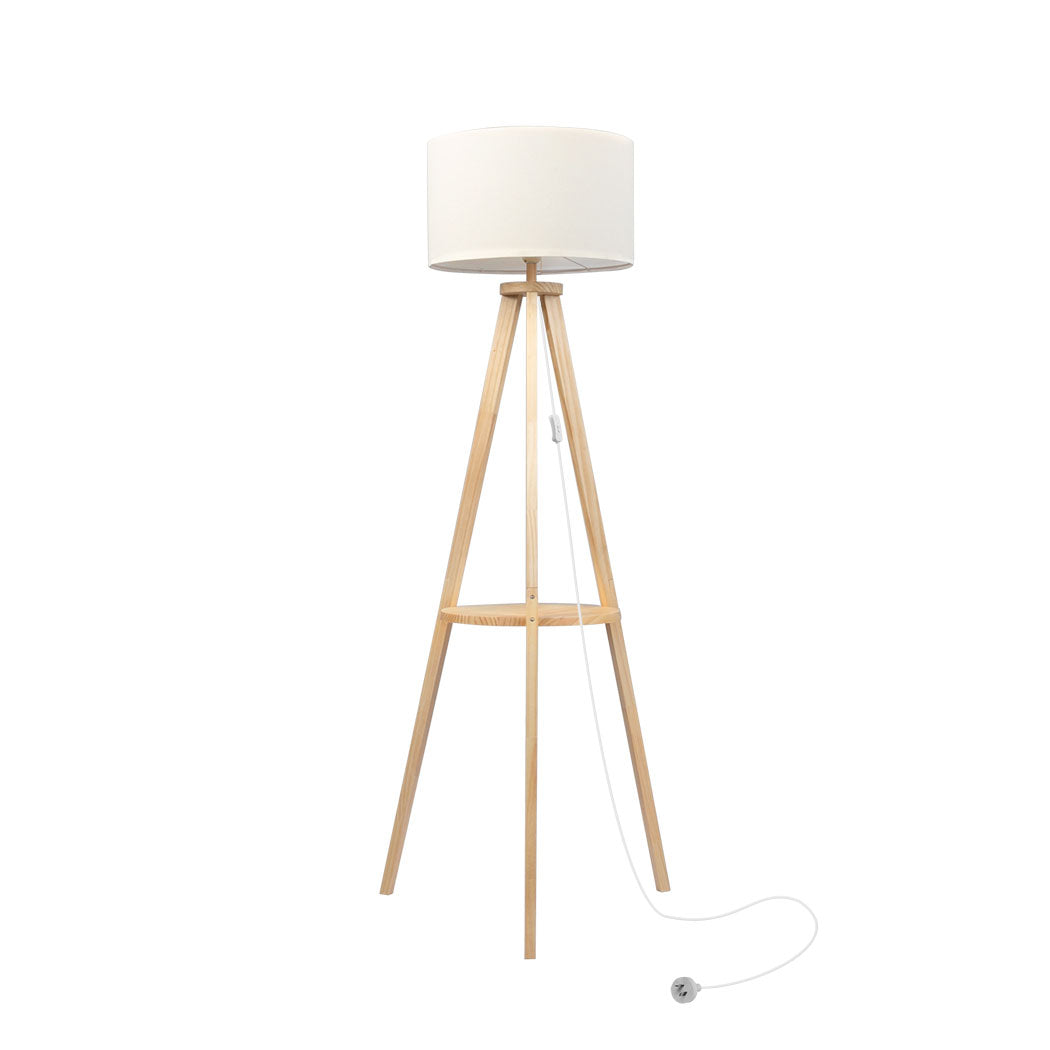 EMITTO Tripod Floor Lamp with Shelf-1910112866753712128