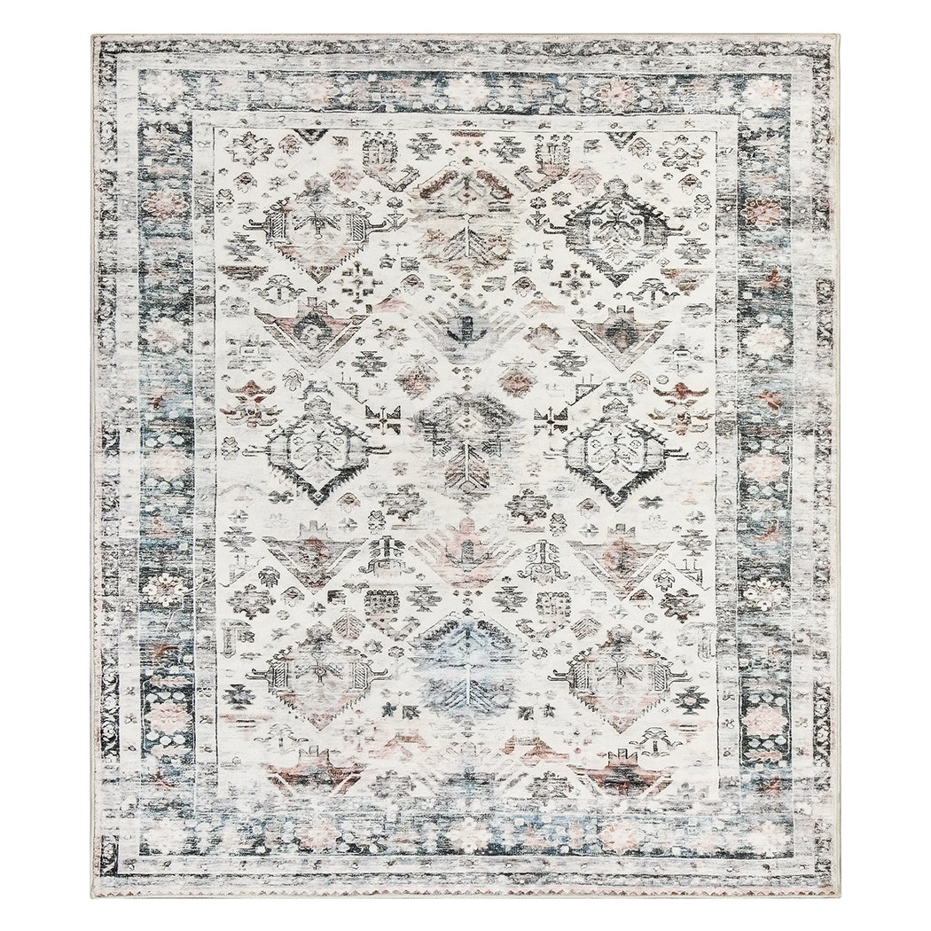 Marlow  Floor Rug Vintage Short Pile Washable Carpet Soft Plush Non Slip 200x230-1954802389211025408