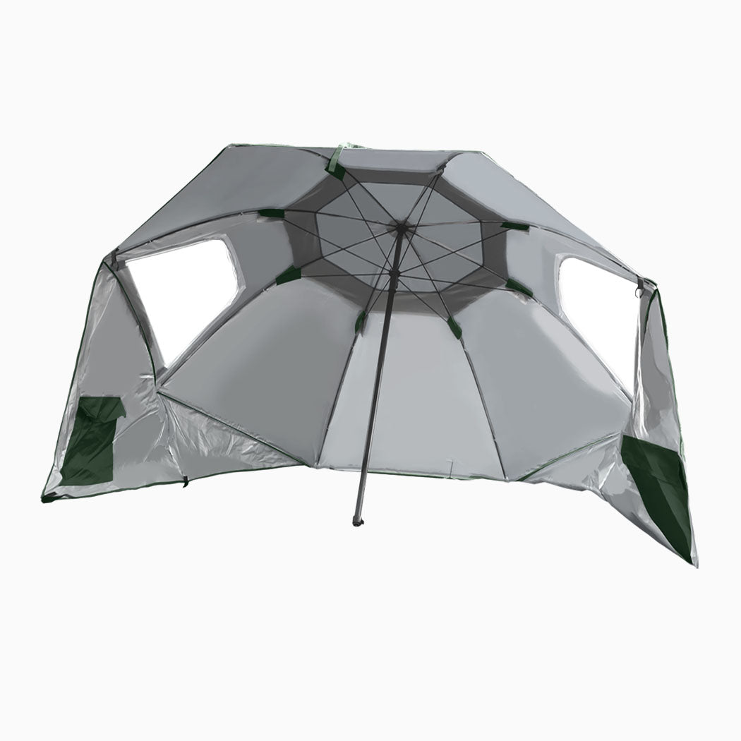 Mountview Beach Umbrella Outdoor Umbrellas Green 2.33M-1954802645415890944