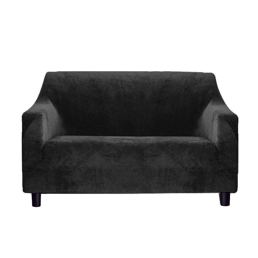 Marlow Sofa Covers 2 Seater High Stretch Black-1954802700776509440
