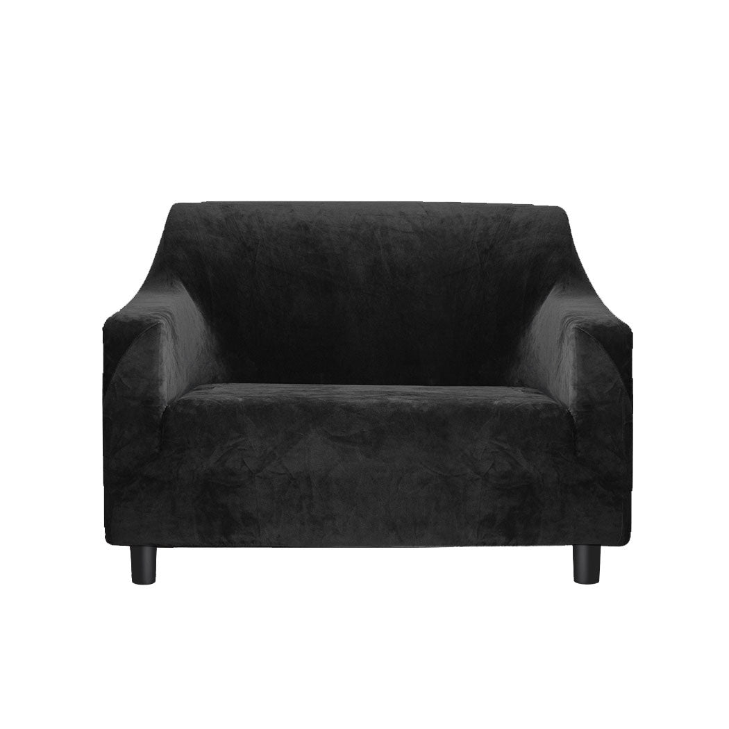 Marlow Sofa Covers 1 Seater High Stretch Black-1954802700419993600