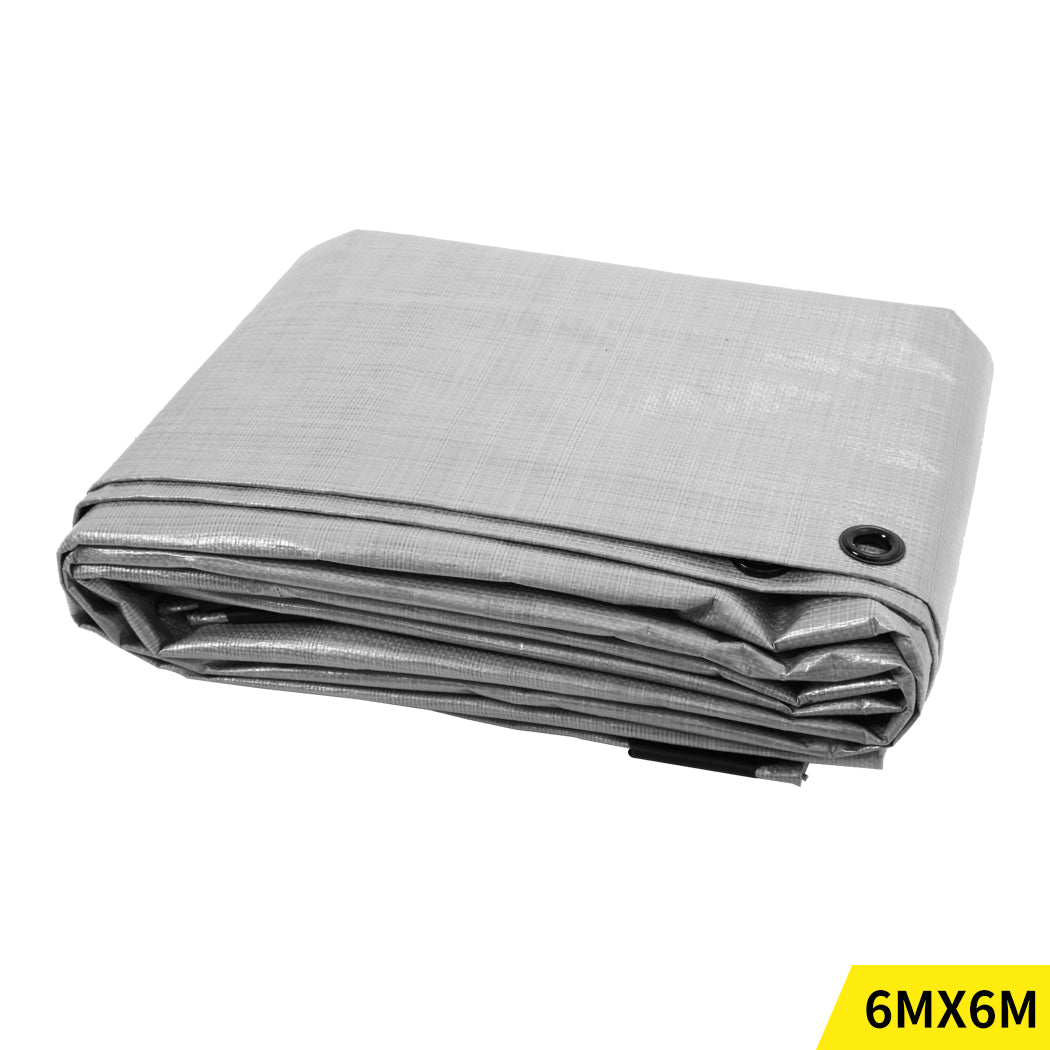6x6M Heavy Duty Polyethylene Tarp Tarpaulin-1919892820097896448