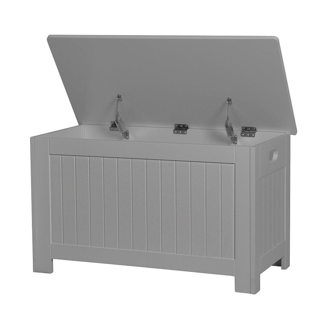 Levede Kids Toy Box Storage Chest Cabinet Grey-1954802614482898944