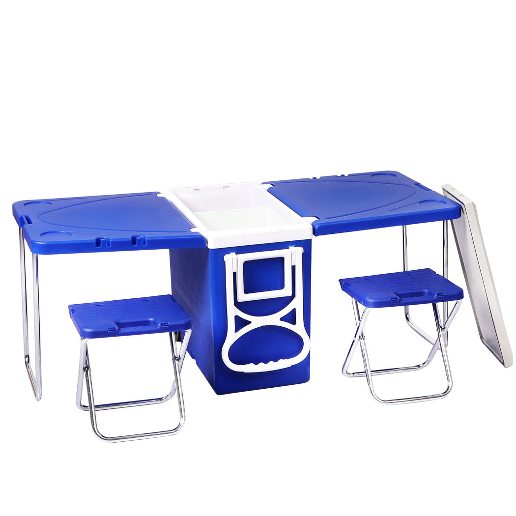 Levede Cooler Box Camping Table Chair-1919892857943101440
