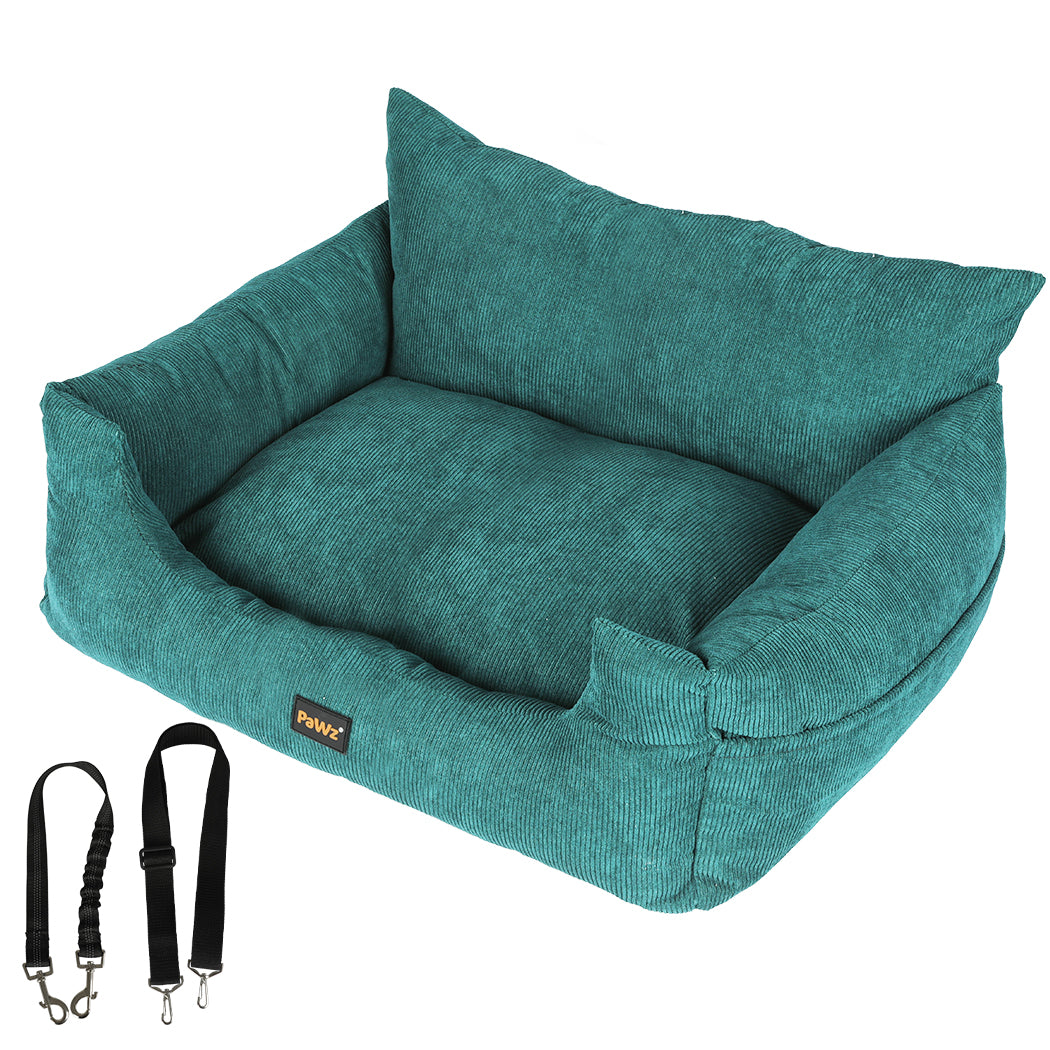 PaWz Pet Car Booster Seat Dog Protector L Green Large-1954802559168417792