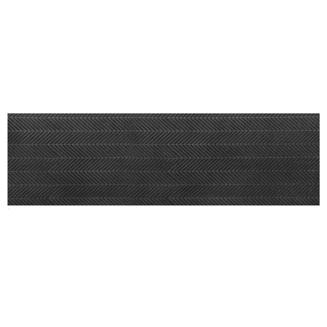 Marlow Extra Large Floor Rug Non Slip 90cm x 305cm Grey-1954802462921723904