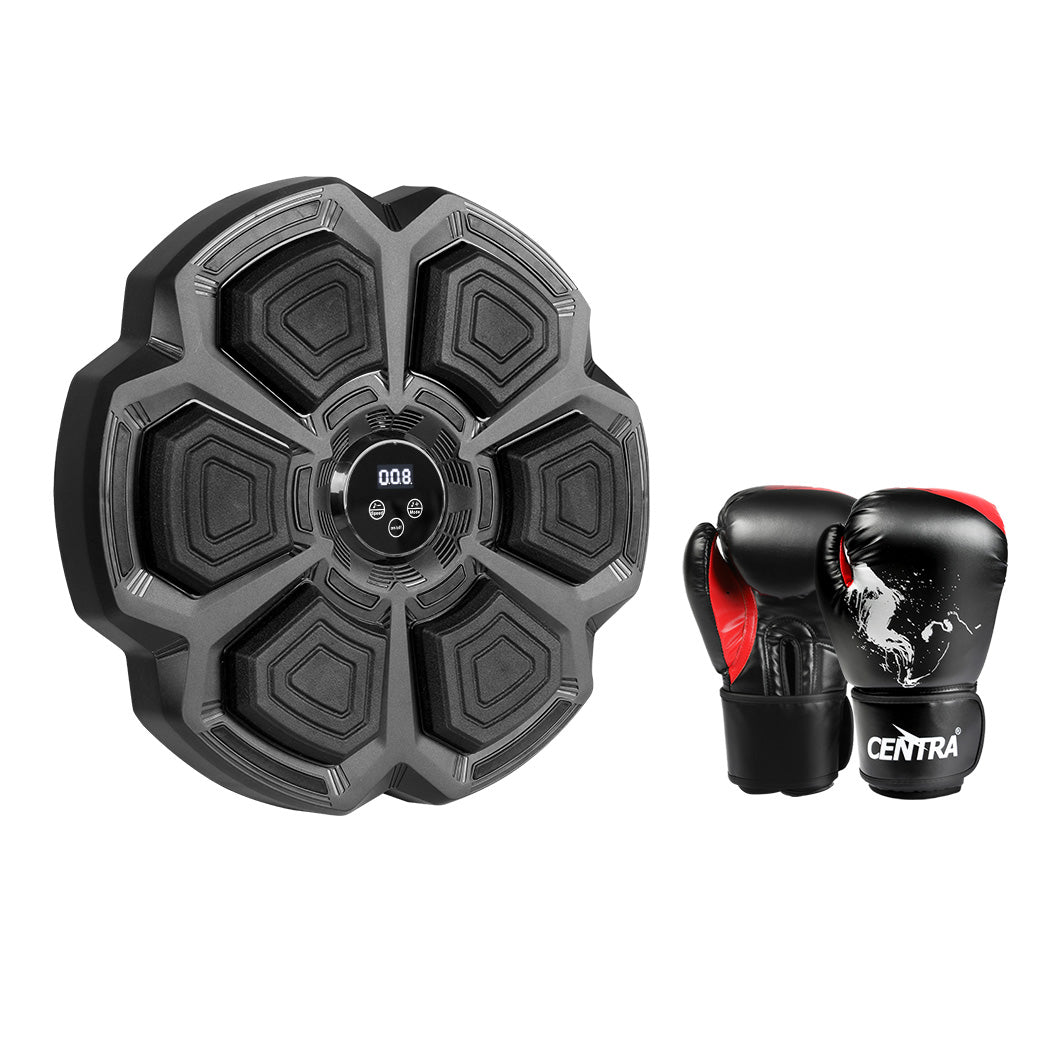 Centra Punching Box With 8OZ Boxing Glove Black-1910112184386588672