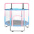 Centra 55" Kids Trampoline Rebounder Pink-1910112291949514752