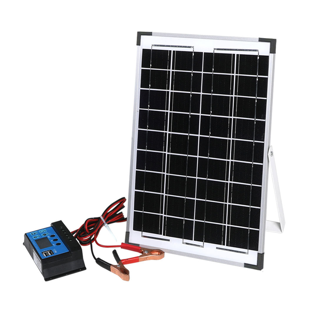 12V 10W Solar Panel Kit Mono Caravan-1954802612285083648