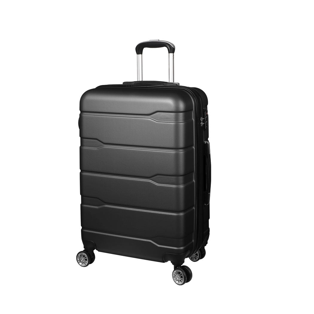 Slimbridge 28&quot; Expandable Luggage Travel Suitcase Trolley Case Hard Set Black