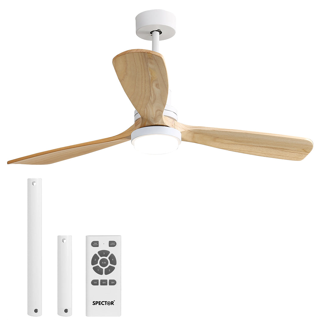 Spector Ceiling Fan 52'' DC Motor Wood Natural-1954802706614980608
