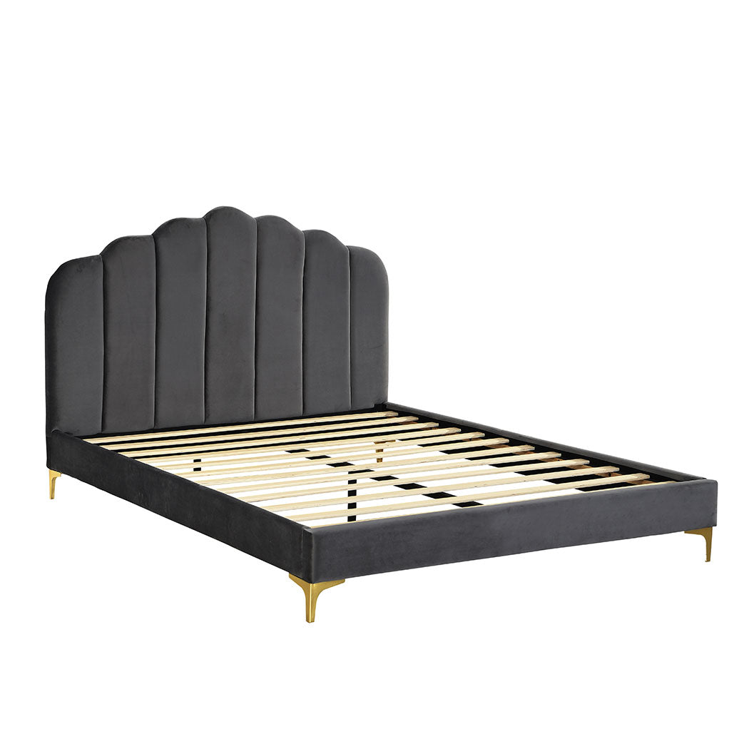 Levede Bed Frame Queen Size Mattress Grey-1910113209629675520
