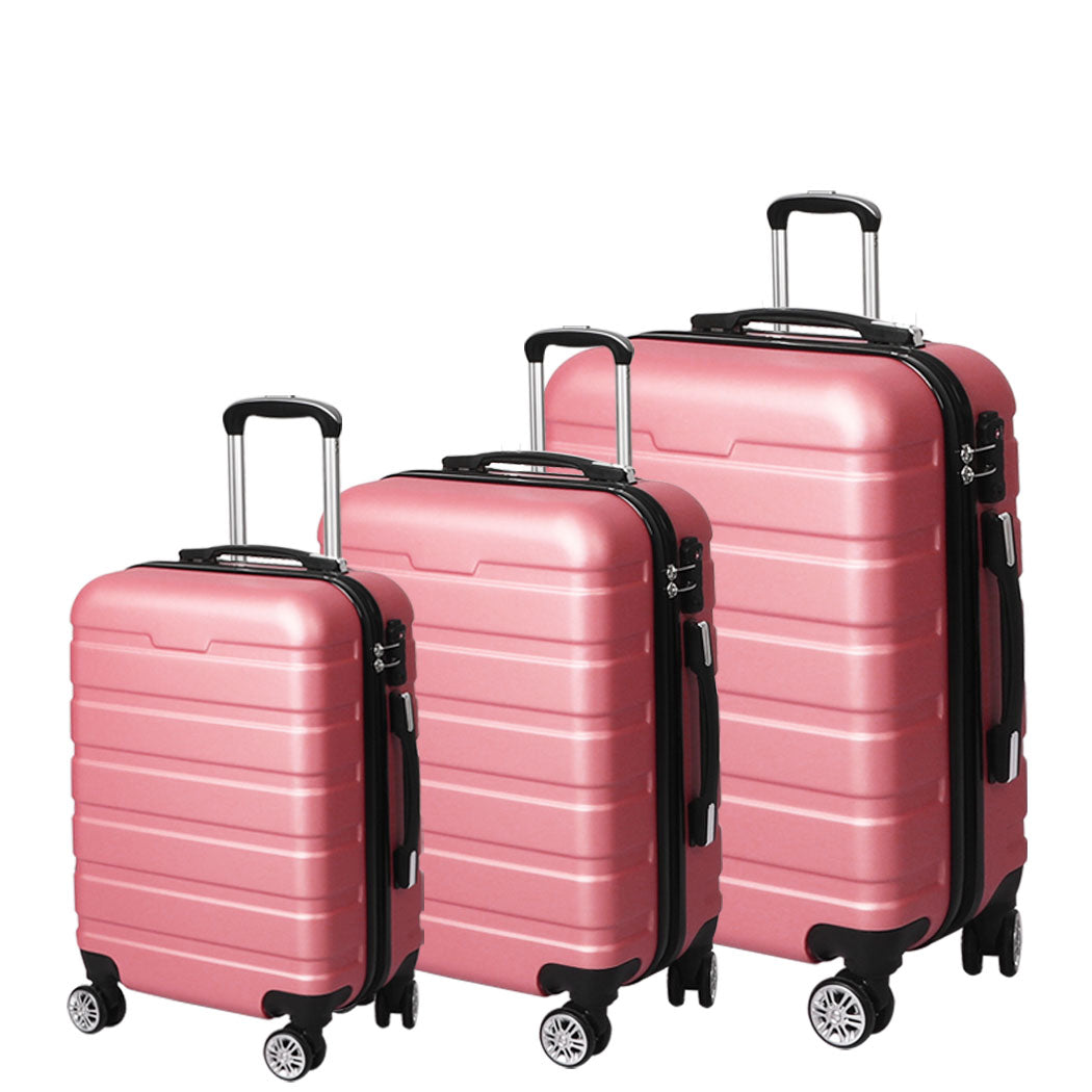 Slimbridge 3PC Luggage sets Suitcase Rose Gold-1954802818032472064